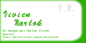 vivien marlok business card